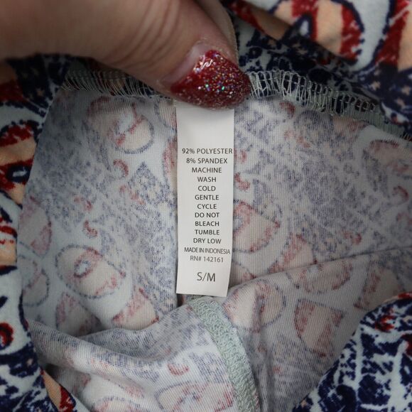 LulaRoe Pants Girls S to M Simply Comfortable White Gray Set of 2 Leggings - Picture 3 of 16